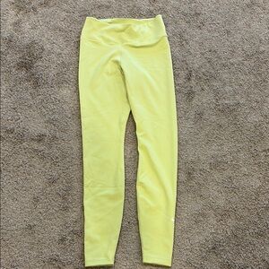 Bright Yellow High-Waisted Nike Leggings